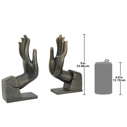 Toscano - Divine Offering Sculptural Bookend Pair in Cast Iron