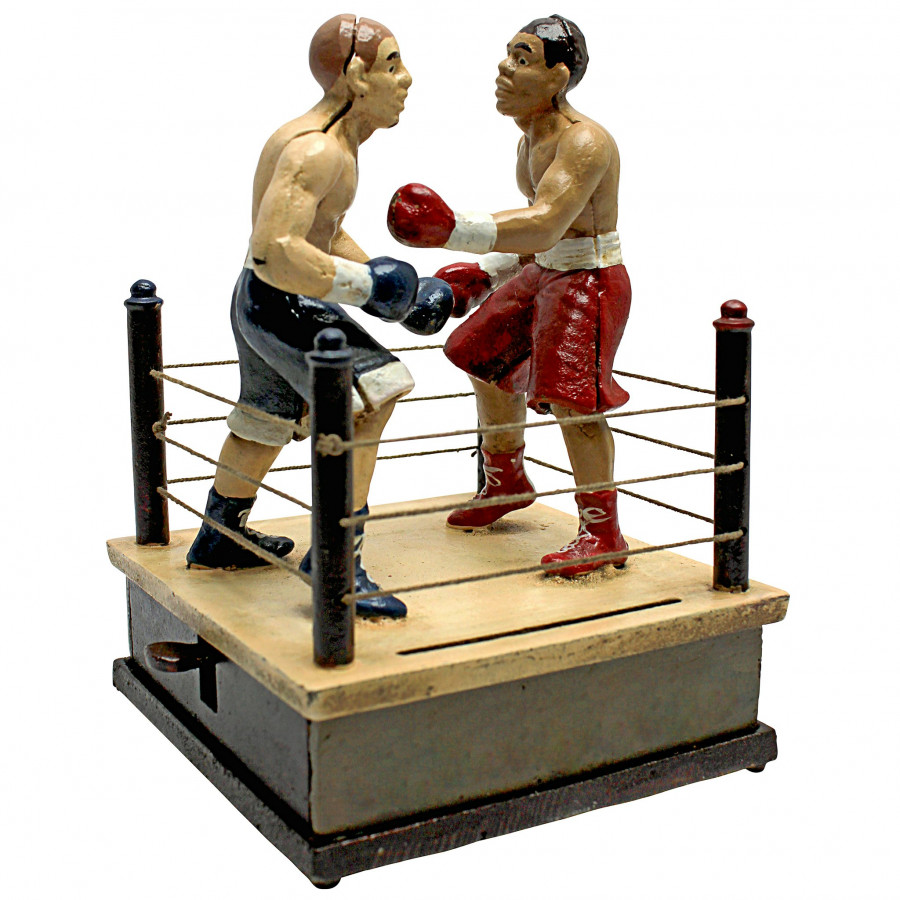Toscano - Battling Boxers Die Mechanical Coin Bank