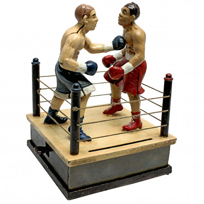 Toscano - Battling Boxers Die Mechanical Coin Bank