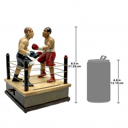 Toscano - Battling Boxers Die Mechanical Coin Bank