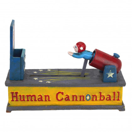 Toscano - Human Cannonball Mechanical Coin Bank
