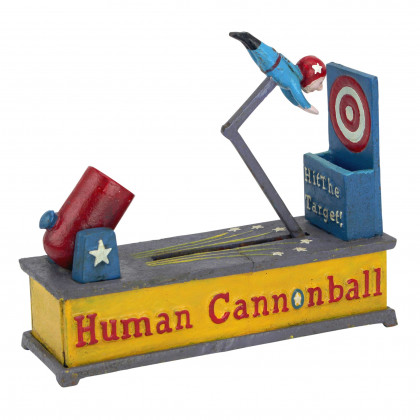 Toscano - Human Cannonball Mechanical Coin Bank