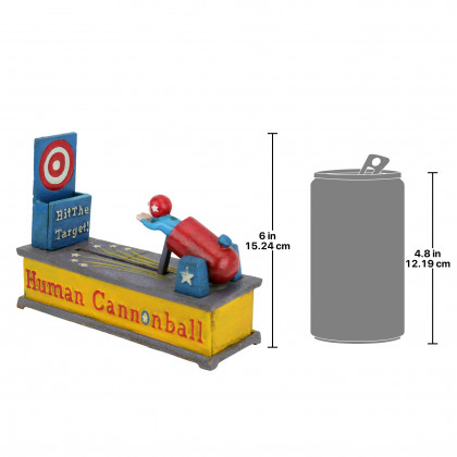 Toscano - Human Cannonball Mechanical Coin Bank