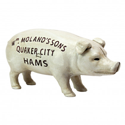 Toscano - Quaker City Hams Pig Still Action Coin Bank