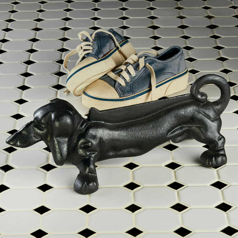 Toscano - Weiner Dog Boot Scraper Dachshund Dog Statue