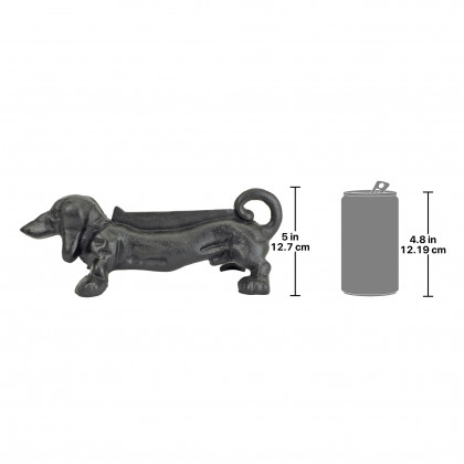 Toscano - Weiner Dog Boot Scraper Dachshund Dog Statue