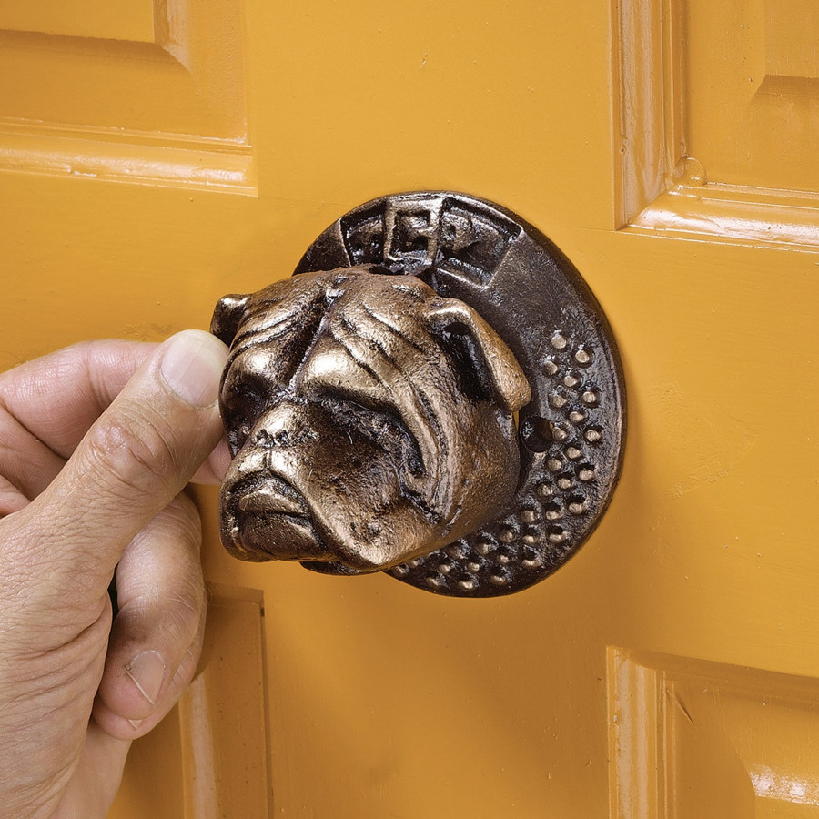 Toscano - Bulldog Authentic Door Knocker