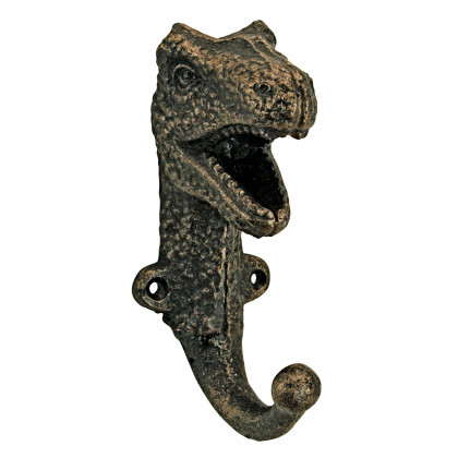 Toscano - Tyrannosaurus Rex Decorative Dinosaur Wall Hook in Foundry Cast Iron