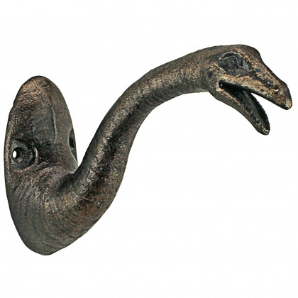 Toscano - Brachiosaurus Decorative Dinosaur Wall Hook in Foundry Cast Iron