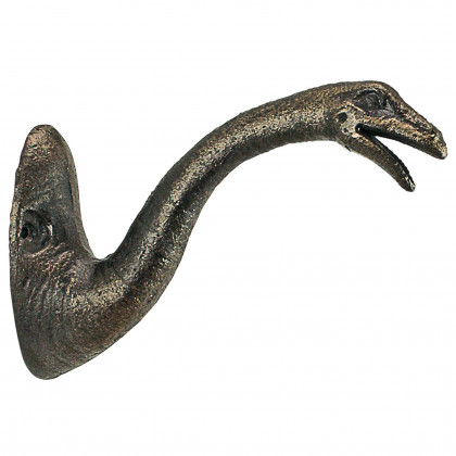 Toscano - Brachiosaurus Decorative Dinosaur Wall Hook in Foundry Cast Iron