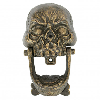 Toscano - Knock-Jaw Skull Medium Door Knocker