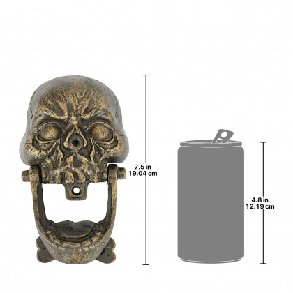 Toscano - Knock-Jaw Skull Medium Door Knocker