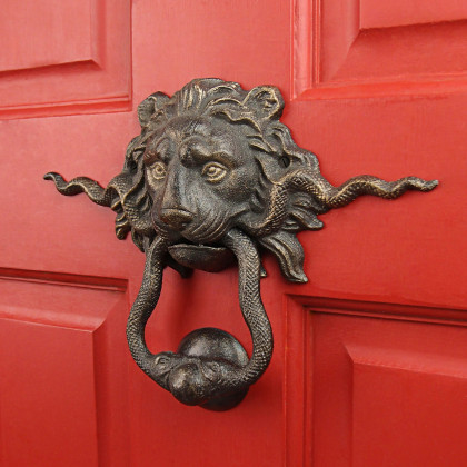 Toscano - Lion and the Snake French Royalty Decorative Door Knocker