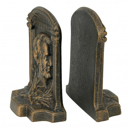 Toscano - Abraham Lincoln Sculptural Bookend Pair in Cast Iron