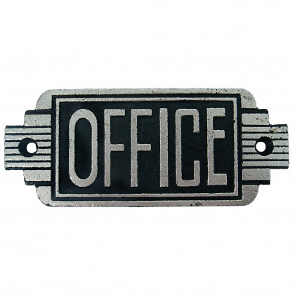 Toscano Streamlined Art Deco Office Door Sign