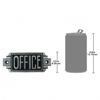 Toscano Streamlined Art Deco Office Door Sign