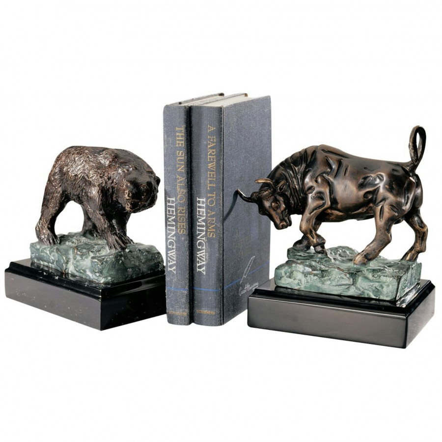 Toscano - Set of 2 The Bull and Bear of Wall Street Statues