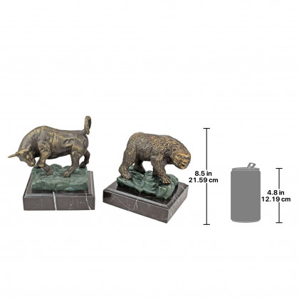 Toscano - Set of 2 The Bull and Bear of Wall Street Statues