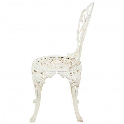 Toscano - Villa Ravello Rose Garden Chair in Ancient Ivory, Iron