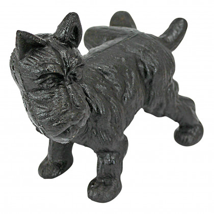 Toscano - Naughty Peeing Scotty Dog Die Doorstop in Cast Iron