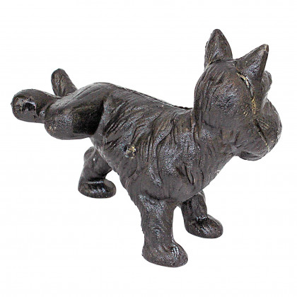 Toscano - Naughty Peeing Scotty Dog Die Doorstop in Cast Iron