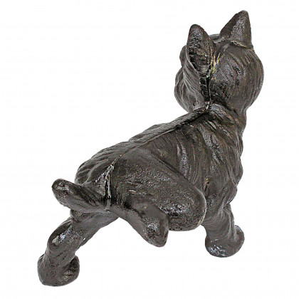 Toscano - Naughty Peeing Scotty Dog Die Doorstop in Cast Iron