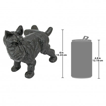 Toscano - Naughty Peeing Scotty Dog Die Doorstop in Cast Iron