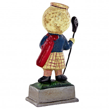 Toscano - Silver King Golf Ball Advertisement Golfer Statue