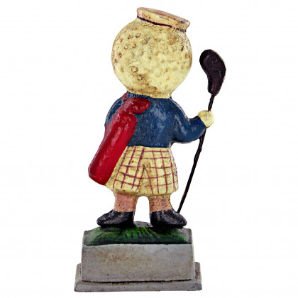 Toscano - Silver King Golf Ball Advertisement Golfer Statue