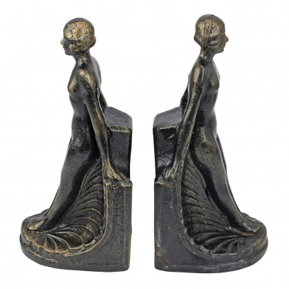 Toscano - Elyse Bookend Pair in Cast Iron