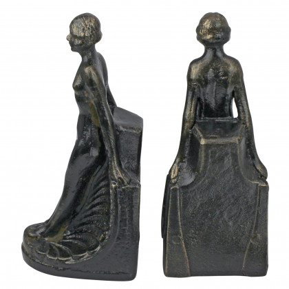 Toscano - Elyse Bookend Pair in Cast Iron