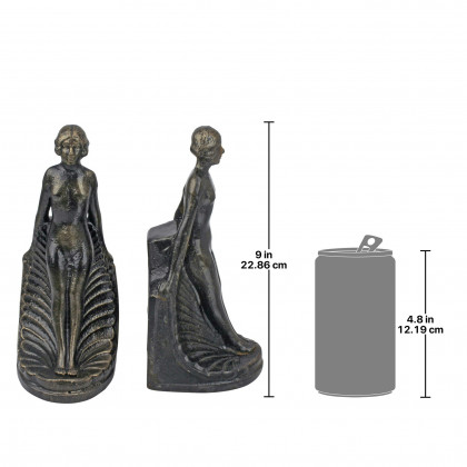 Toscano - Elyse Bookend Pair in Cast Iron