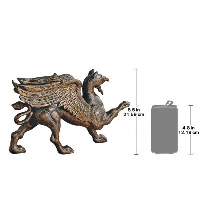 Toscano - The Growling Griffin Authentic Doorstop in Cast Iron