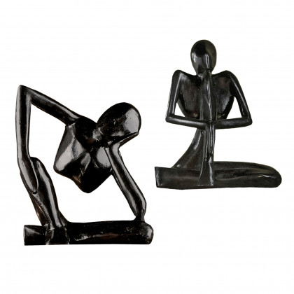 Toscano - Set of 2 Authentic Balinese Yogi Sculptures