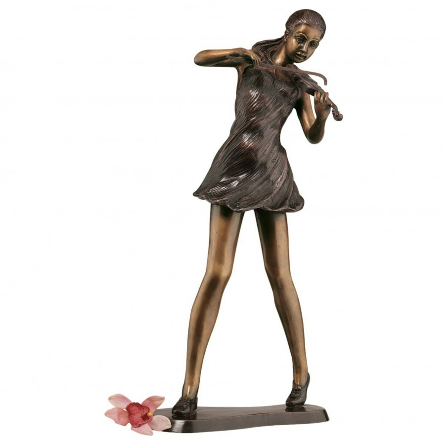 Toscano The Young Violinist Small Garden Statue