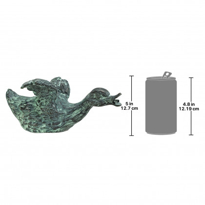 Toscano Lindell Pond Ducks Spitting Garden Statue - Sliding Duck