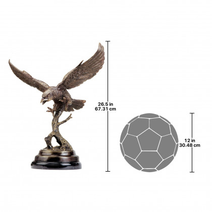 Toscano - Eagle in Flight Statue