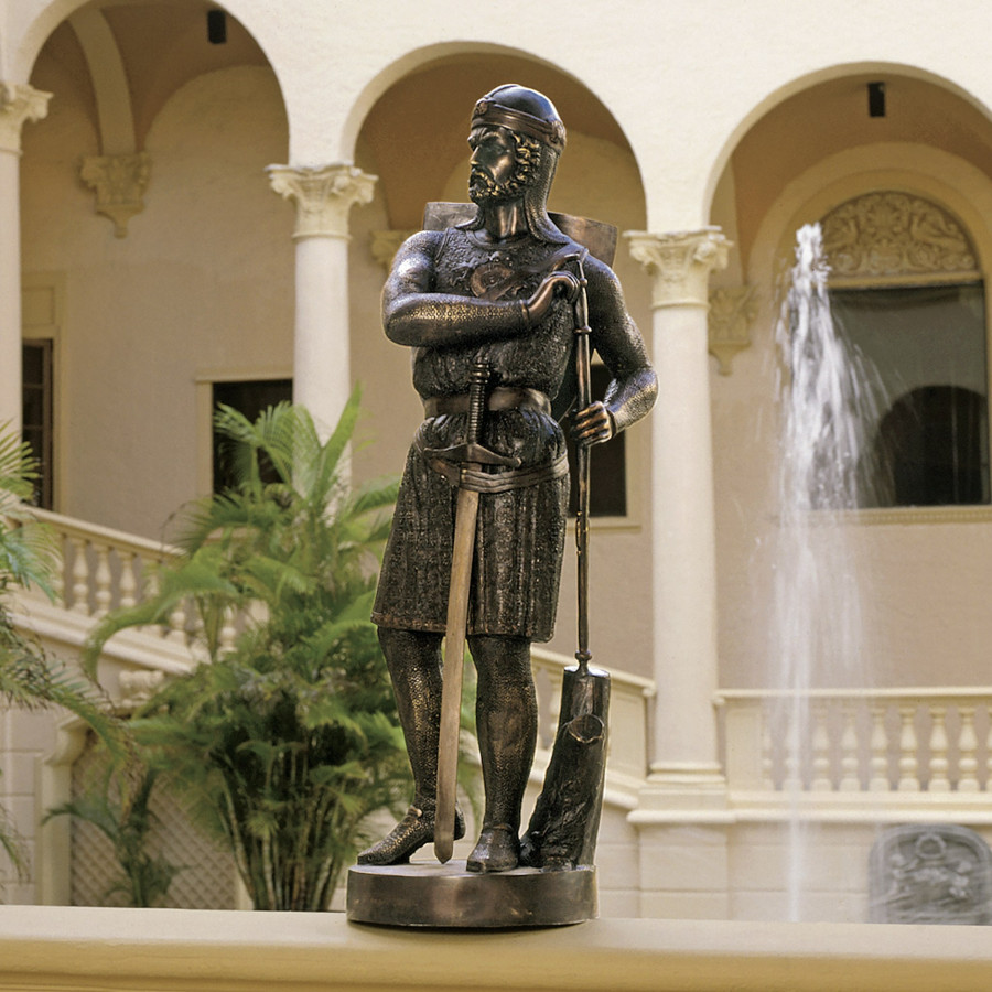 Toscano - Battle Ready Medieval Soldier Garden Statue