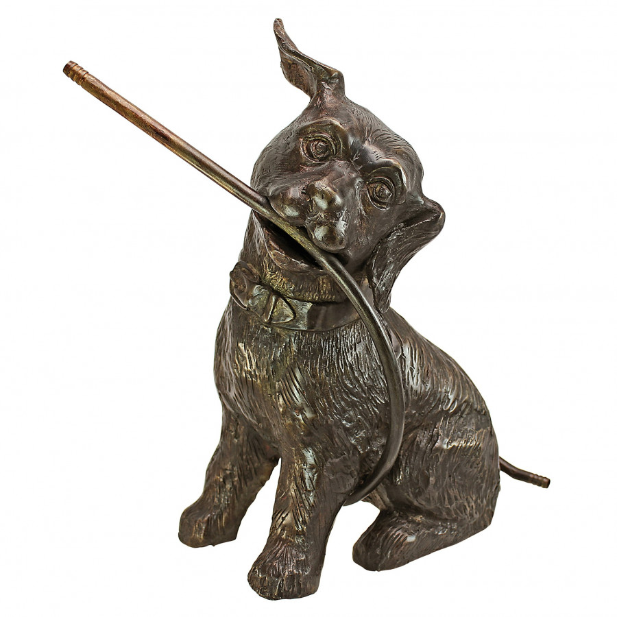 Toscano Raining Dogs Piped Garden Statue -  Bronze