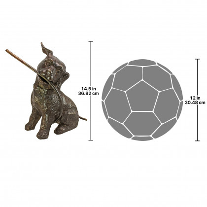 Toscano Raining Dogs Piped Garden Statue -  Bronze