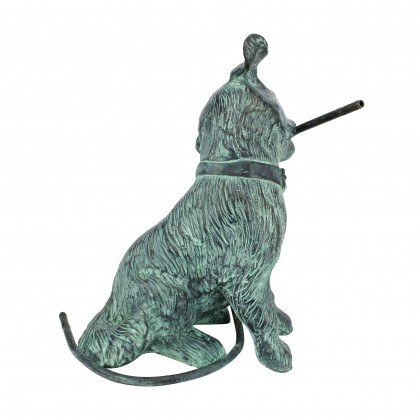 Toscano Raining Dogs Piped Garden Statue - Verdigris