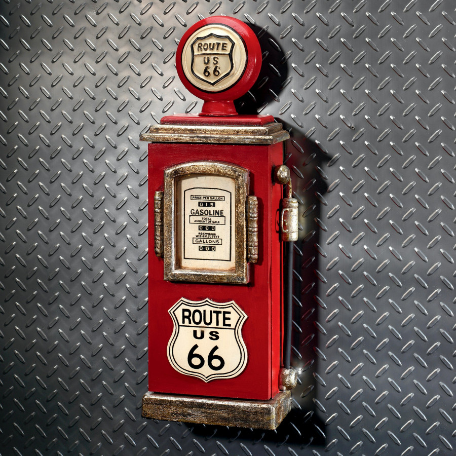 Toscano - Route 66 Gas Pump Big Boy Toy Key Cabinet