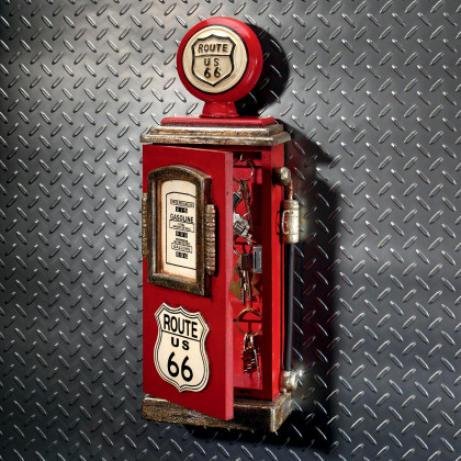 Toscano - Route 66 Gas Pump Big Boy Toy Key Cabinet