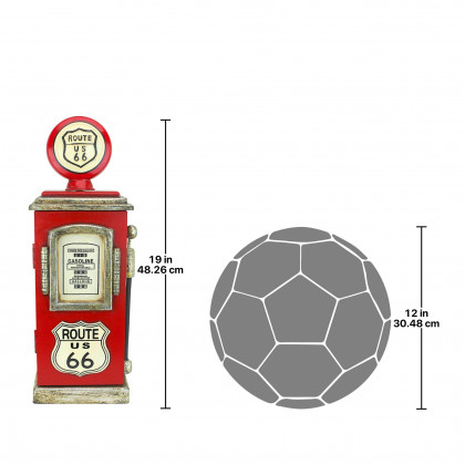 Toscano - Route 66 Gas Pump Big Boy Toy Key Cabinet