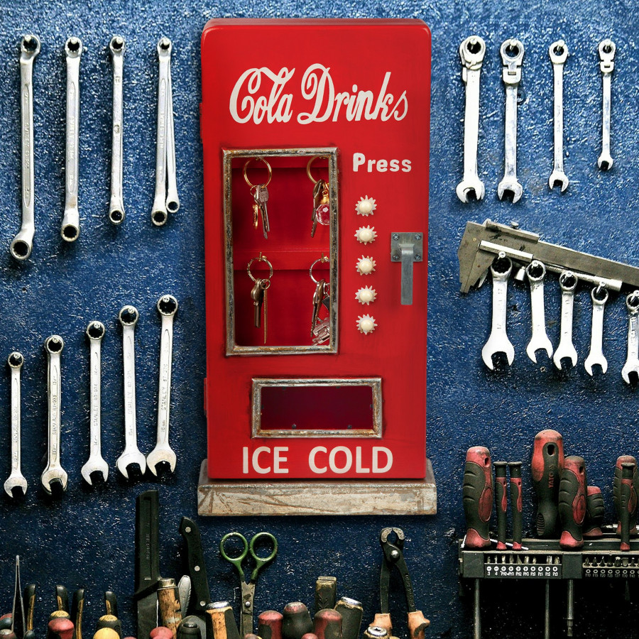 Toscano - Retro 1950s Cold Drink Soda Pop Machine Wall Key Cabinet