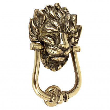Toscano 10 Downing Street Lion Authentic Door Knocker - Brass