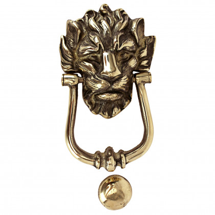 Toscano 10 Downing Street Lion Authentic Door Knocker - Brass