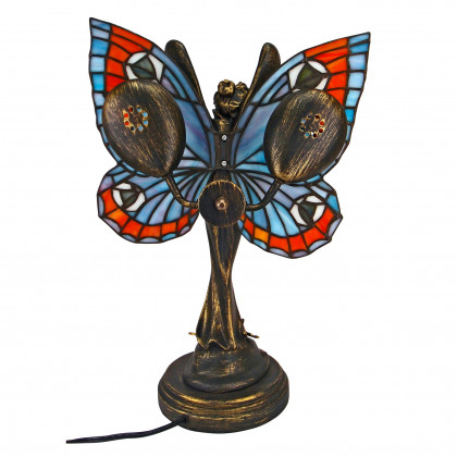 Toscano - Butterfly Fairy Tiffany-Style Illuminated Sculpture