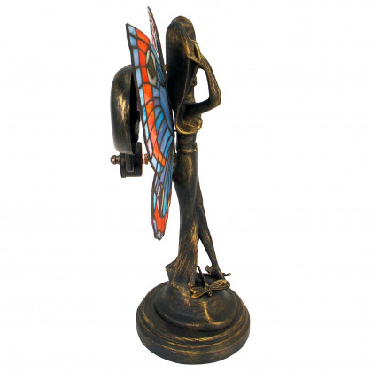Toscano - Butterfly Fairy Tiffany-Style Illuminated Sculpture