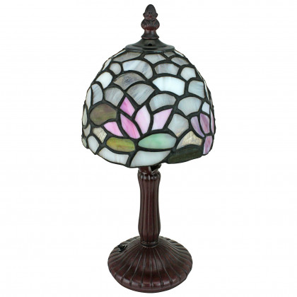 Toscano - Lotus of Monet Tiffany-Style Garden Petite Table Lamp in Stained Glass